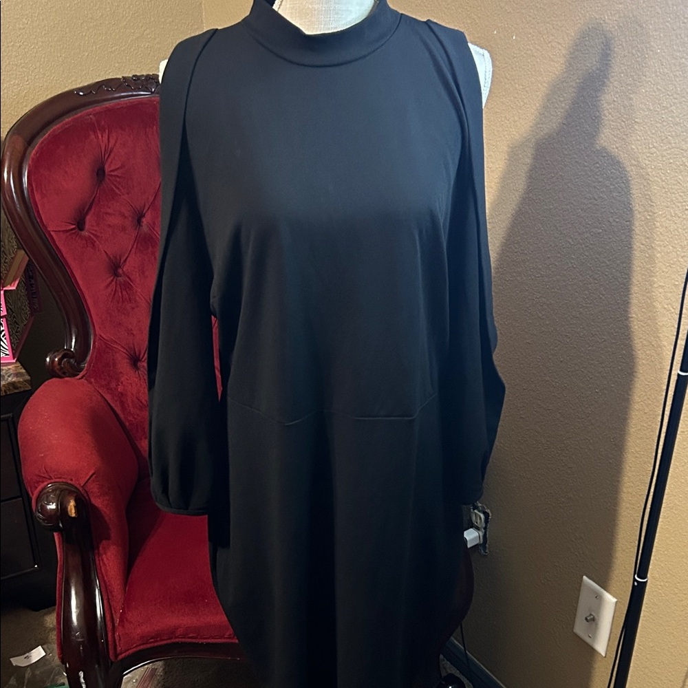 Symphony Black Long Sleeve Dress